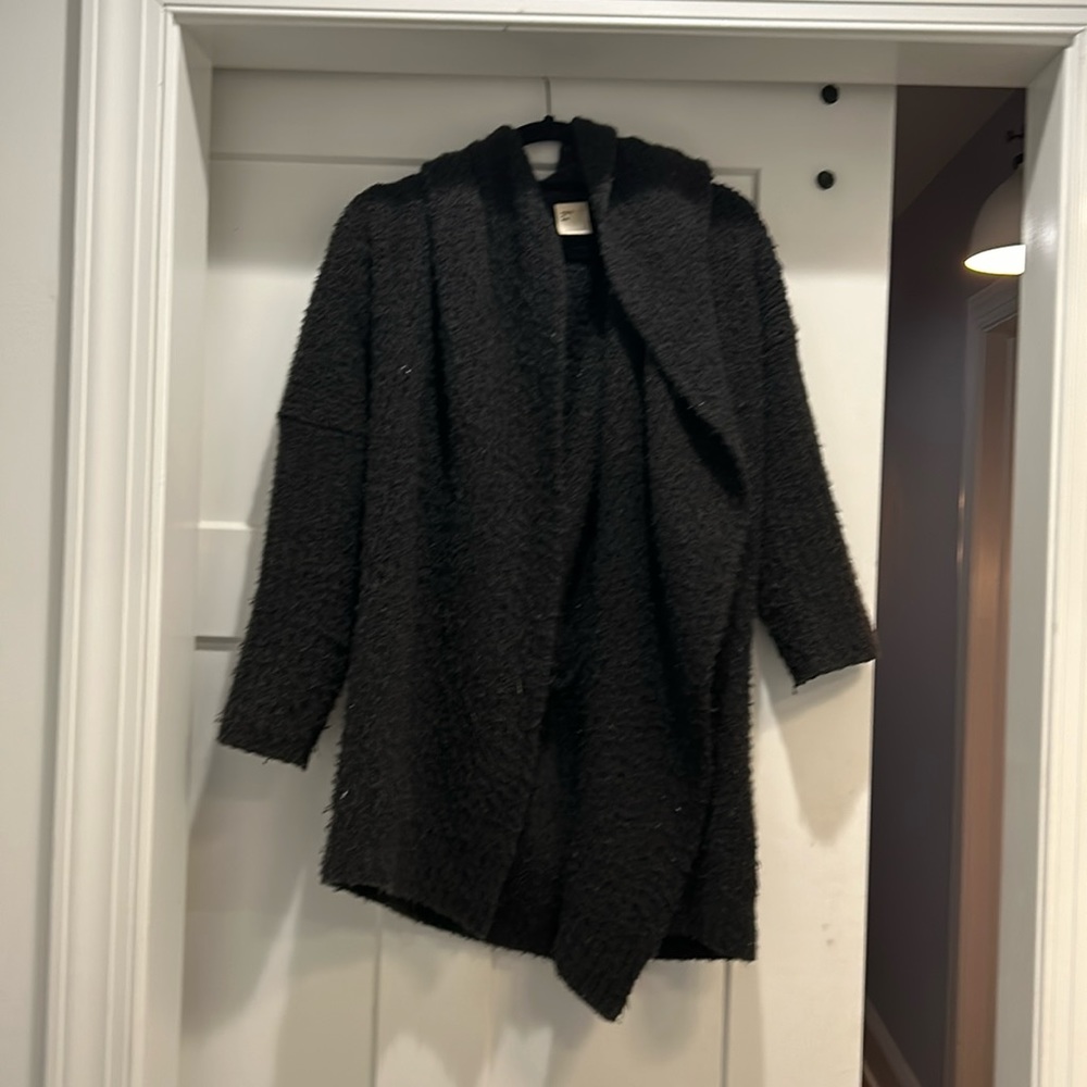 Black Comfy Lomg Anthropologie Casual Sweater